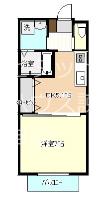 グローリー原口 204号室 間取り