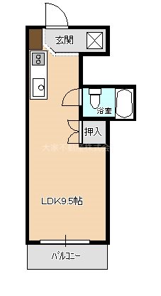 月マンション 間取り図