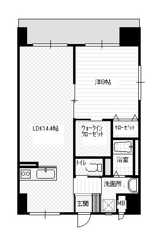 グローリー小船越Ⅰ 204号室 間取り