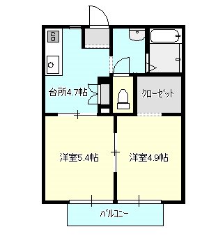 シャーメゾン　ケヤ 205号室 間取り