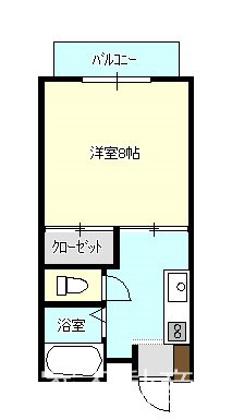 クローバーハウスⅠ 103号室 間取り