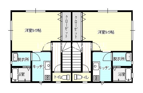 ハイツ飯盛 間取り図