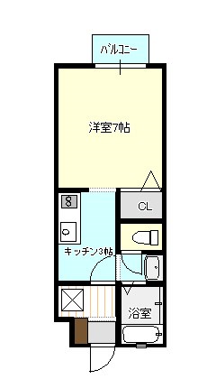 カルディア永昌 203号室 間取り