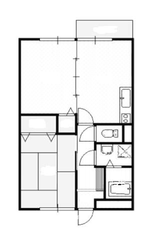 リバー木場 201号室 間取り