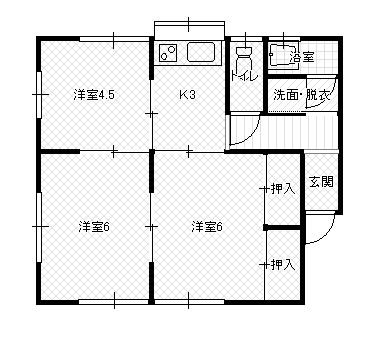 サンコウハイツＢ棟 間取り図