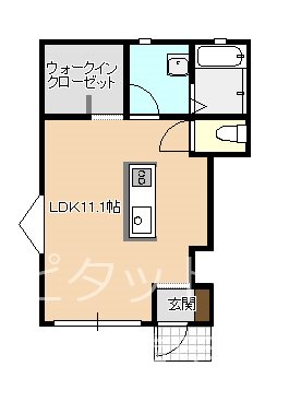 ensemble 101号室 間取り