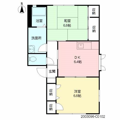 ヴィラ清泉Ｃ 間取り図