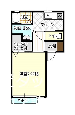 シャーメゾンN2 101号室 間取り