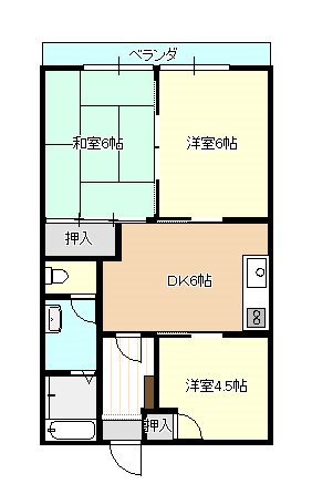 ハイツブルーメ 間取り図