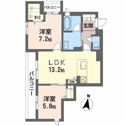 シャーメゾン　リバーダイヤ 間取り図