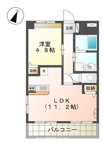 コンフォートハイツ小船越 108号室 間取り