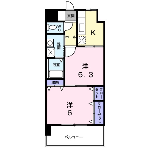 ステートリーマンション鷲崎 間取り図