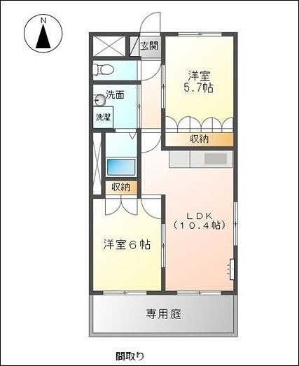 リバティ・ブリーズ　中里 間取り図