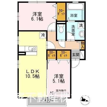 ソシアビューテラスE 間取り図