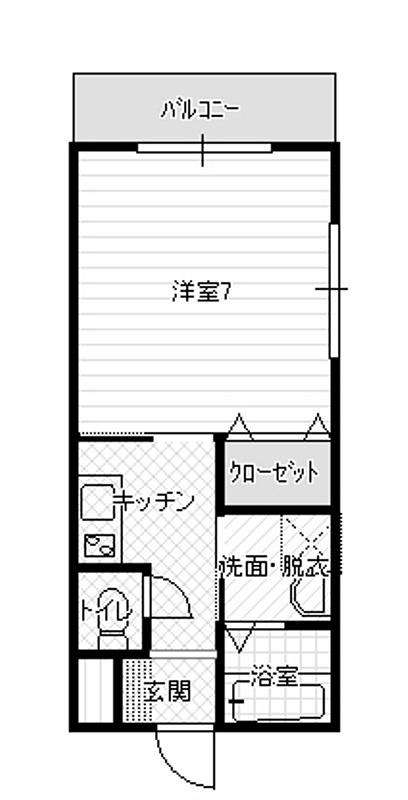 レディバード花梨萌愛 401号室 間取り