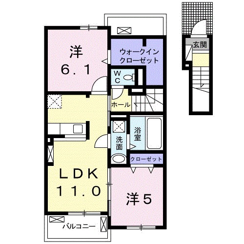 ソレイユ　ベル　Ｂ棟 間取り図