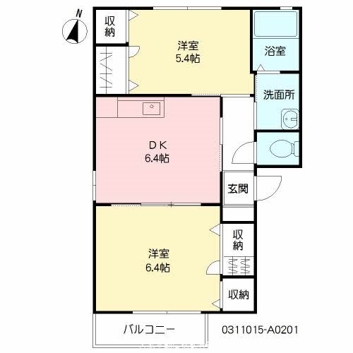 シャーメゾン　グリーン　Ａ棟 間取り図