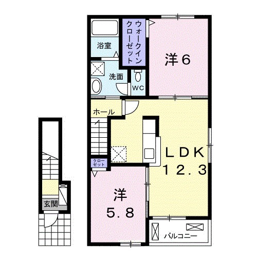 オルテンシア 間取り図