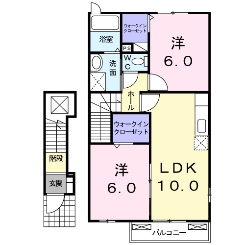 ラフレシール・メゾンＢ 203号室 間取り