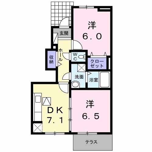 ベルメゾン　Ｂ 間取り図