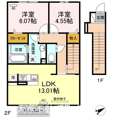 アズール 間取り図