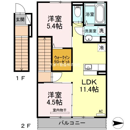 R・フィールド 202号室 間取り