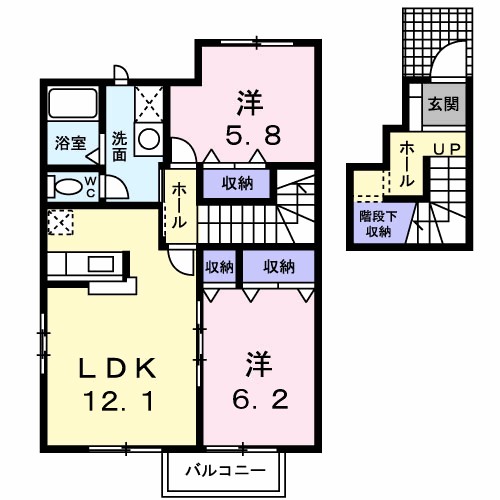 ボニートフロール 203号室 間取り