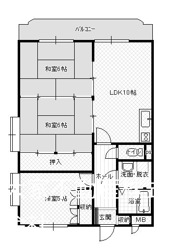 グランディールレゾン 301号室 間取り