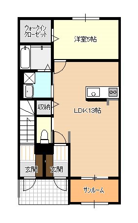 グラスフィールド　A棟 間取り図