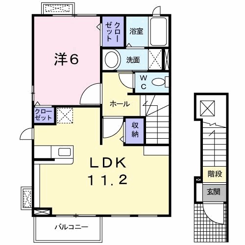 サンリット古町 201号室 間取り