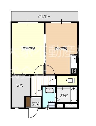 グローリー溝陸 201号室 間取り