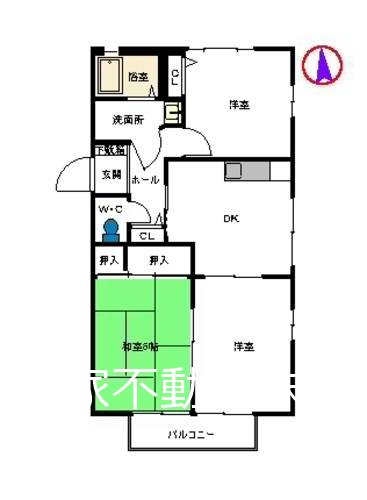 ヴィラ清泉A棟 間取り図