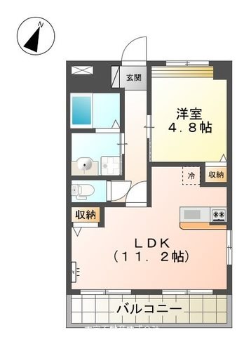 コンフォートハイツ小船越 108号室 間取り