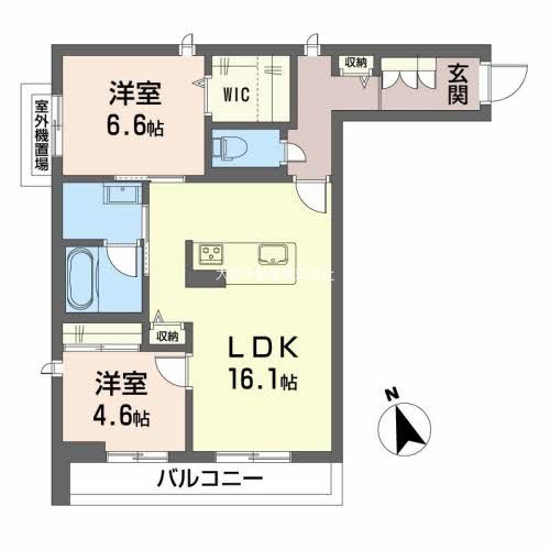 シャーメゾンクージースクエア 間取り図