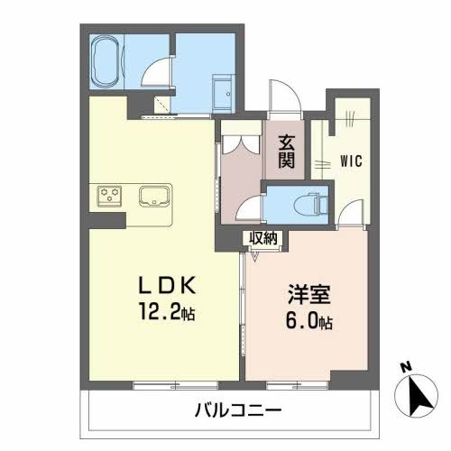 シャーメゾンクージースクエア 間取り図