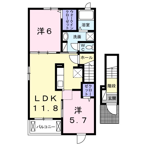 ポモドーロⅠ 間取り図