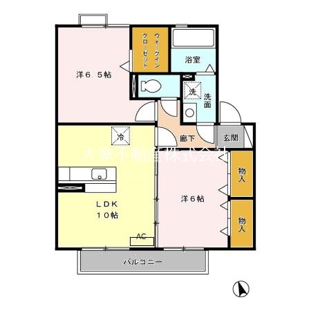 アフロディーテS 間取り図