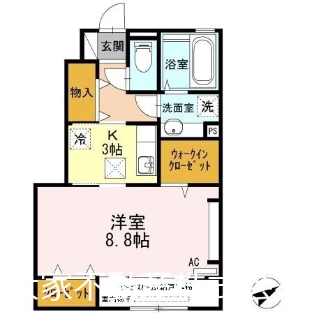 ラターシュ真城 101号室 間取り