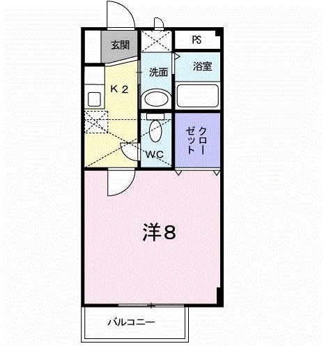 サンヒルズ壱番館 105号室 間取り