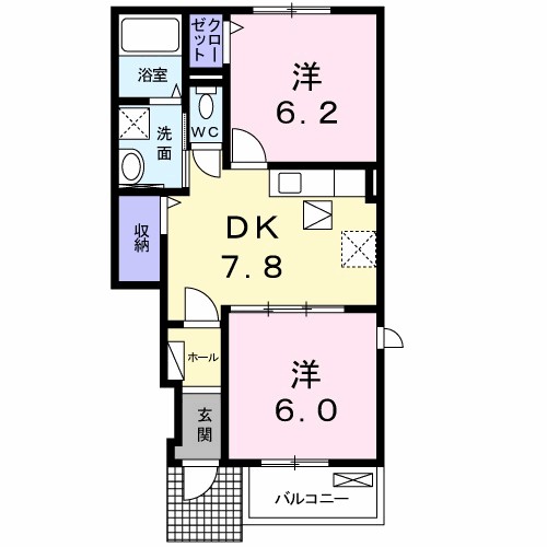 ブローテ　メゾン 104号室 間取り