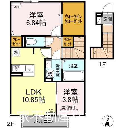 オータムヴィラ 205号室 間取り