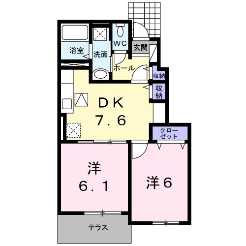 グリーンヒル　大峰 間取り図