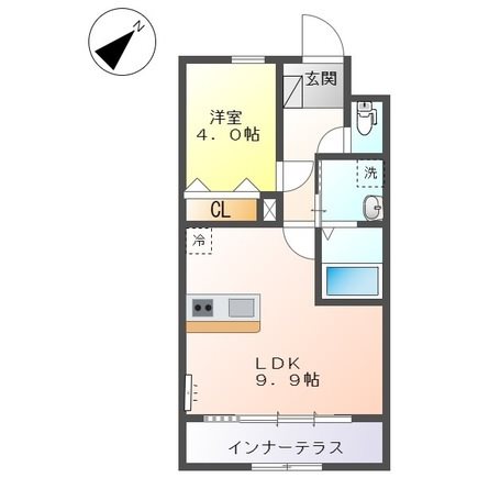 諫早市多良見町市布新築アパート 間取り図