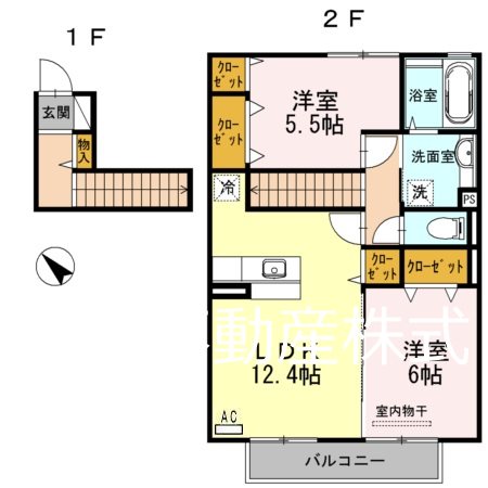 コンフォーティア三城 間取り図