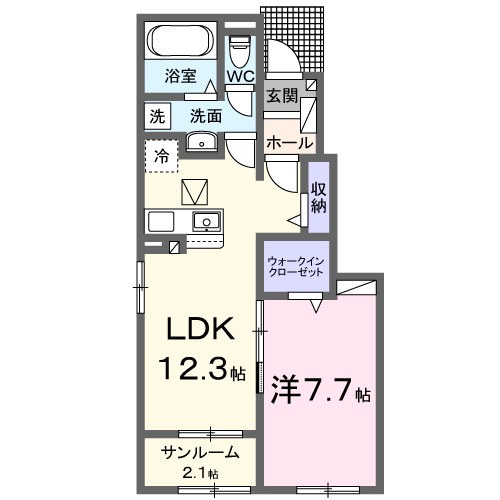 リアン 103号室 間取り