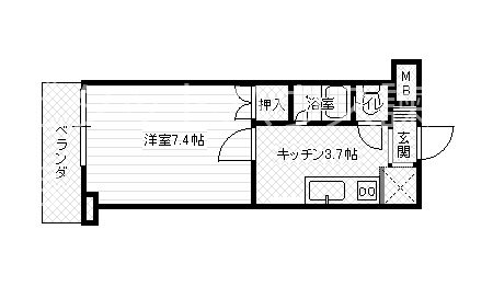 トレンティーノ 502号室 間取り