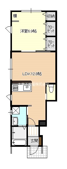 サニーヒル小豆崎EAST＋WEST 101号室 間取り