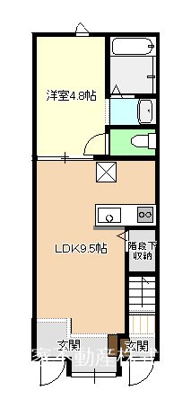 プランドールFUKUDA １０３号室 間取り