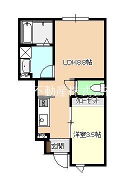 グローリー鷲崎　C棟 間取り
