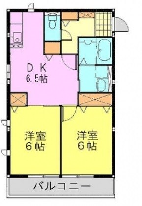 グリュックB 101号室 間取り